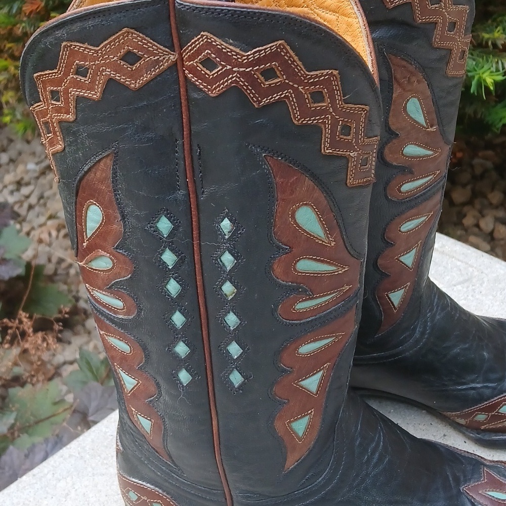 Old Gringo Women's Monarca Boot     Intricate Stitching GUC. size 9 - Picture 2 of 14